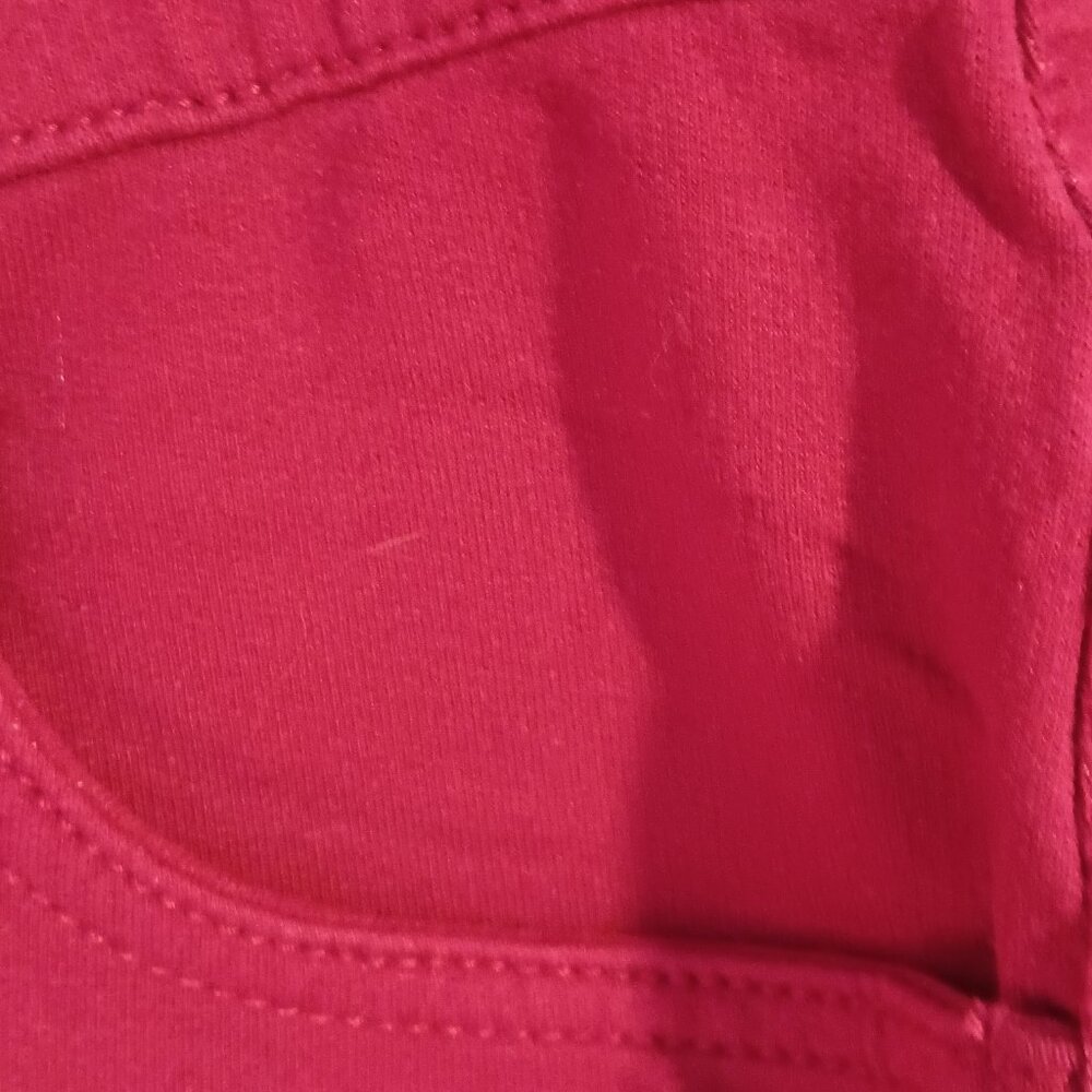 DENIM CO WOMEN'S SIZE 14 STRETCHY WINE COLOR PANTS EUC - Picture 2 of 8